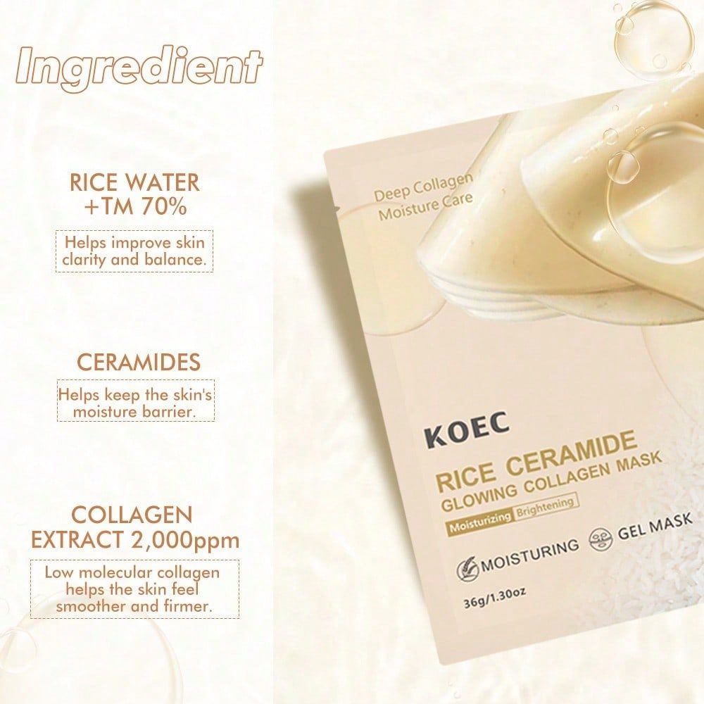 Rice 70 Glow Collagen Mask Ove - Luxury Skincare Gifts For Women review and price