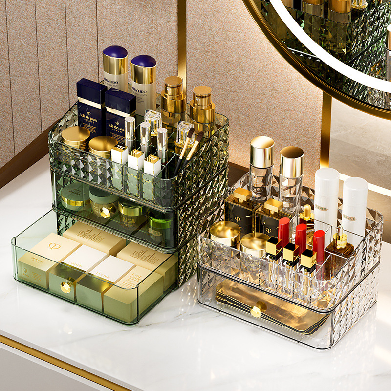 Diamond Pattern Cosmetics Stor - Luxury Skincare Box review and price