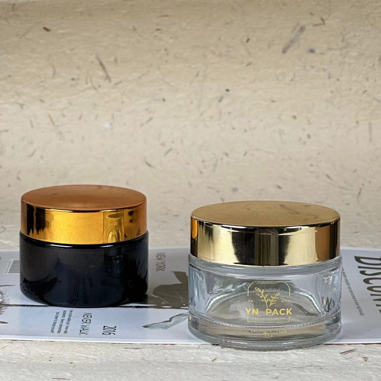luxury glass jar Wholesa frost - Luxury Skincare Jars review and price
