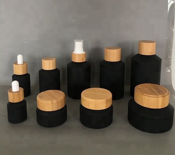 60pcs 120ml black matte glass  - Luxury Skincare Jars review and price