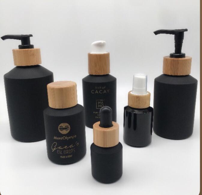 60pcs 120ml black matte glass  - Luxury Skincare Jars review and price