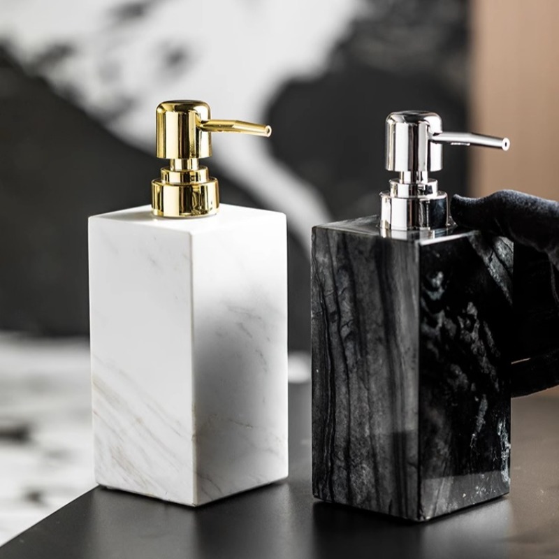 Natural Marble Soap Dispenser  - Luxury Skincare Jars review and price