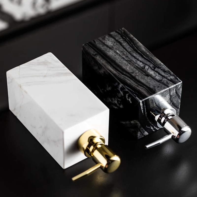 Natural Marble Soap Dispenser  - Luxury Skincare Jars review and price